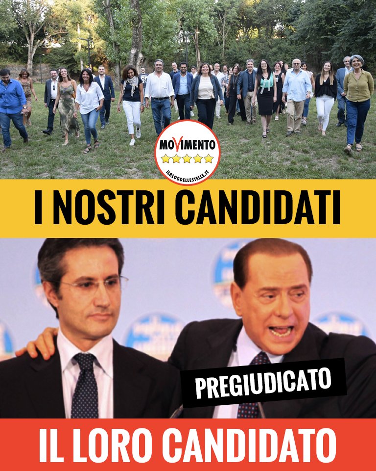 Mentre noi del M5S chiediamo ai nostri competitor di firmare un patto "Liste Pulite" per garantire candidati senza alcun sospetto, Caldoro non firma con la scusa di voler proporre fantomatiche nuove regole e intanto sceglie come papabile capolista in Campania un pluricondannato