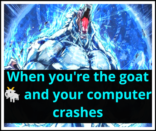 1KASHTHEARTIST's tweet photo. When you're the goat 🐐 and your computer crashes 
.
.
#omoartistry #artistlife #KashTheArtist #artist #musicismylife #musicpromotion #distributedbytunecore #musicman #musicaddict #musicartist #music #hiphopmusic #rapper #beats #trap #realhiphop #rappers #hiphophead #mixtape https://t.co/vQseDqNRIU