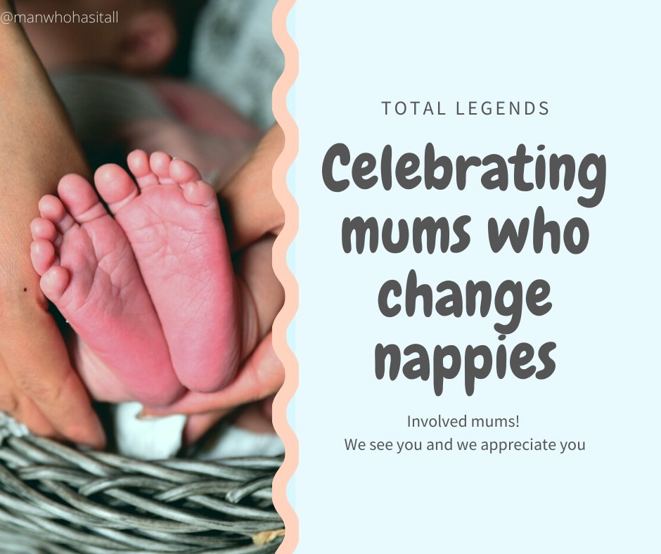 This month's newsletter celebrates mums who change nappies. Total legends. patreon.com/manwhohasitall