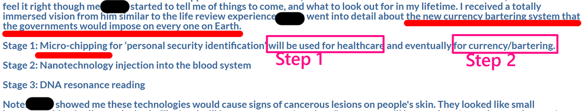 26/Everyone should read this NDE & share the link, & that the enzyme to make Gates' vaccine-microchip dot tattoo mark is Luciferase of patent 060606, w contact tracing bill HR 6666 as the bridge to microchips. From 1993: It's just too precise to be chance.  https://nderf.org/Experiences/1david_n_possible_nde.html