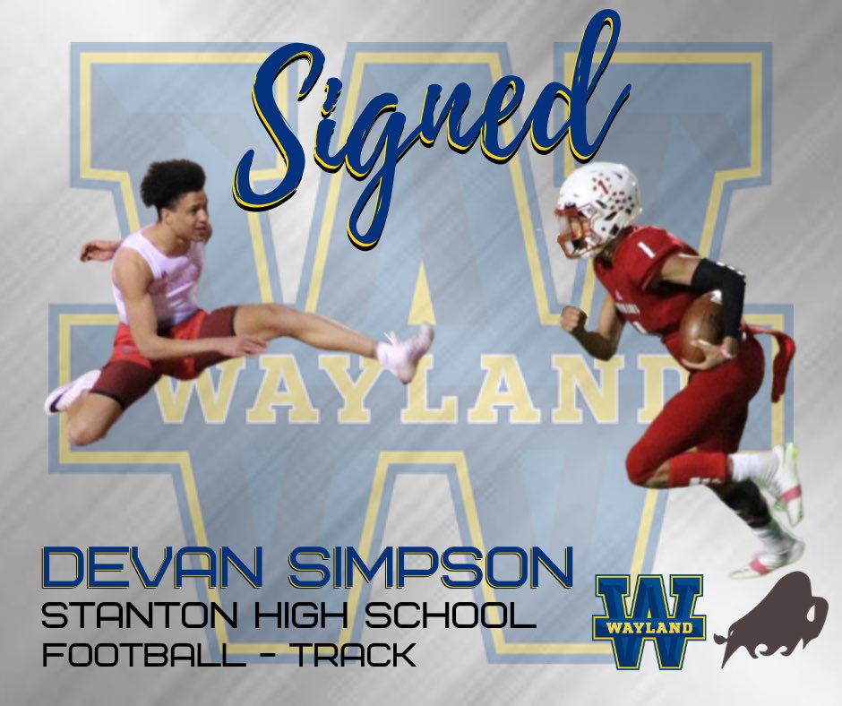 LorieSimpson20's tweet photo. This happened today!! So proud of you @devannsimpson — the COMEBACK is BIGGER than any SETBACK!! He was blessed with TWO scholarships...@WBUFootball @wbuathletics 🏈 and track 🏃@MaineSim1 https://t.co/uC7ewnvzfP