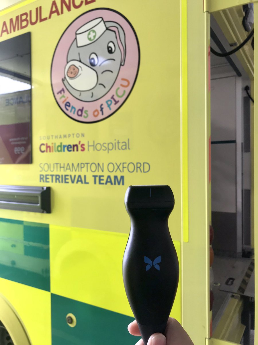Michael Griksaitis (@mjgriksaitis) on Twitter photo The <a href="/ButterflyNetInc/">Butterfly Network</a> handheld #ultrasound device has been out and about to several hospitals in @PaedCritCareODN this week!
Taking #PedsICU #POCUS to the patient in other hospitals and on the transfer.
Thanks again to <a href="/FOPICU/">Friends of PICU</a> for supporting this for <a href="/SotonChildHosp/">Southampton Children's Hospital</a> <a href="/UHSFT/">University Hospital Southampton ๐</a> The <a href="/ButterflyNetInc/">Butterfly Network</a> handheld #ultrasound device has been out and about to several hospitals in @PaedCritCareODN this week!
Taking #PedsICU #POCUS to the patient in other hospitals and on the transfer.
Thanks again to <a href="/FOPICU/">Friends of PICU</a> for supporting this for <a href="/SotonChildHosp/">Southampton Children's Hospital</a> <a href="/UHSFT/">University Hospital Southampton ๐</a>