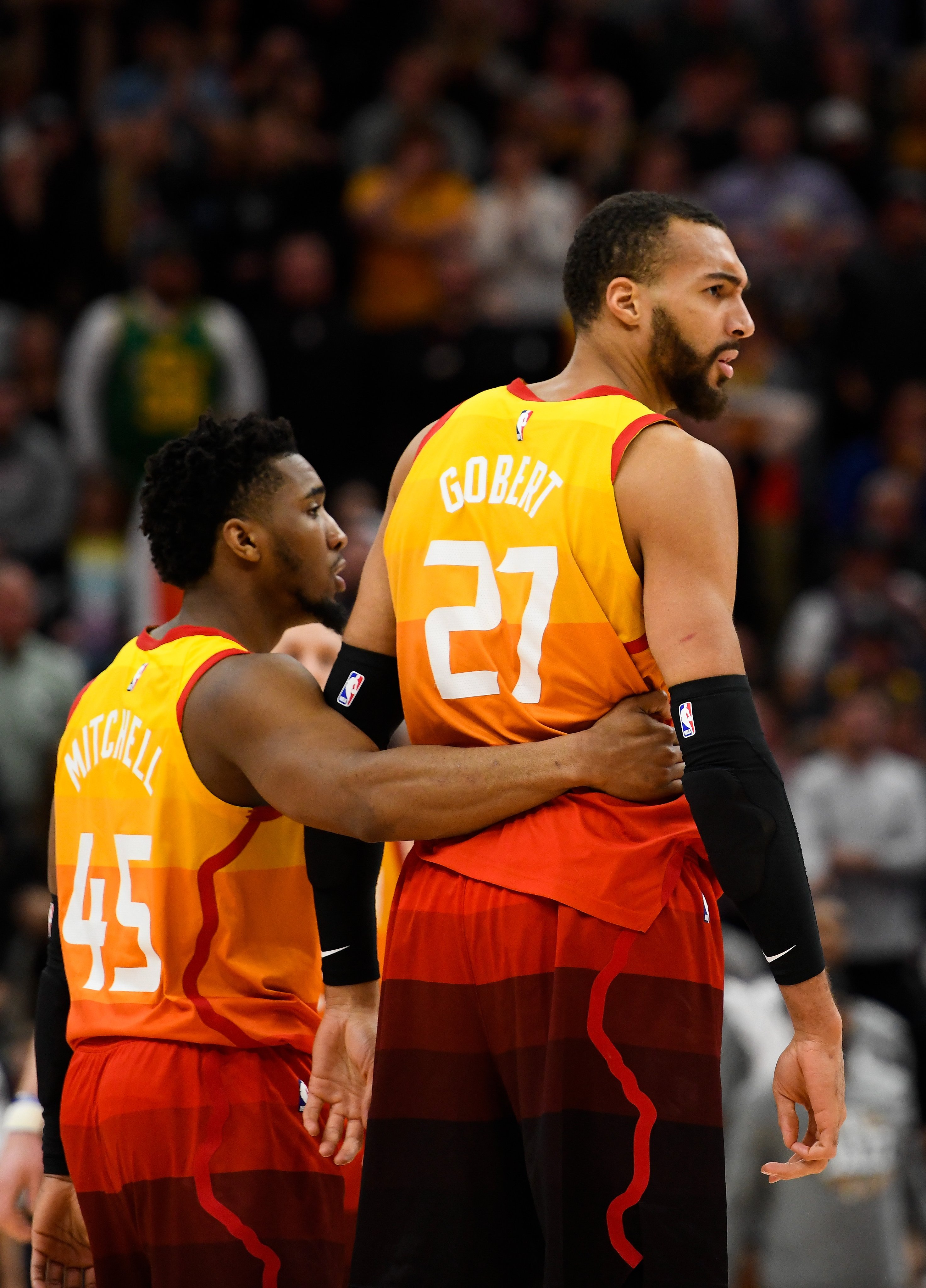 Donovan mitchell discount rudy gobert