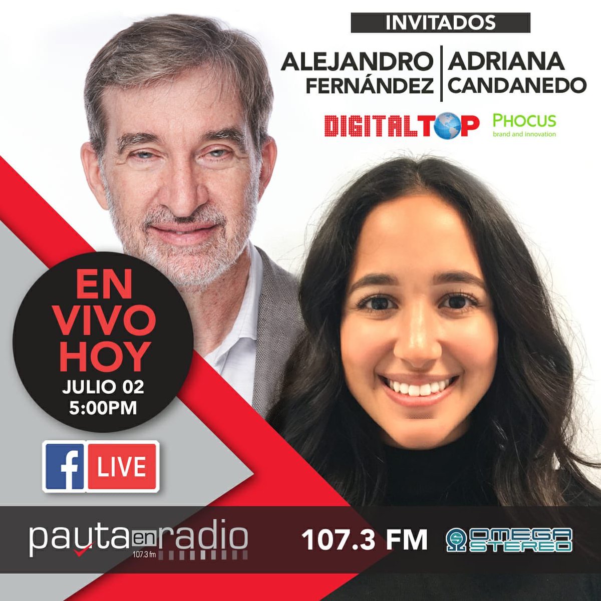 PAUTAENRADIO's tweet image. Si quieres saber más sobre el “Hit Pause on Hate”, la campaña de boycott hacia Facebook , la Empresa Unicornio del mes y las canciones más sonadas en Spotify, sintoniza HOY a las 5 PM  @omegastereo107.3 omegastereo.com y LIVE por Facebook Grupo Pauta Panamá #digitaltop