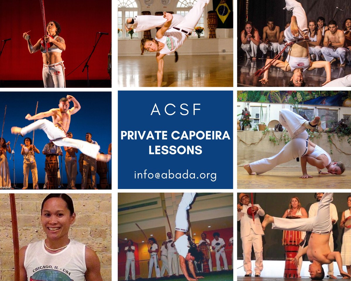 ABADÁ-CAPOEIRA SF (@abadacapoeirasf) on Twitter photo Receive individual attention to hone your capoeira technique, work specific movements, and strength. We can do private lessons either online, in person, at the park, or at the studio. For more details please visit the website: abada.org/adult-capoeira… or email info@abada.org Receive individual attention to hone your capoeira technique, work specific movements, and strength. We can do private lessons either online, in person, at the park, or at the studio. For more details please visit the website: abada.org/adult-capoeira… or email info@abada.org