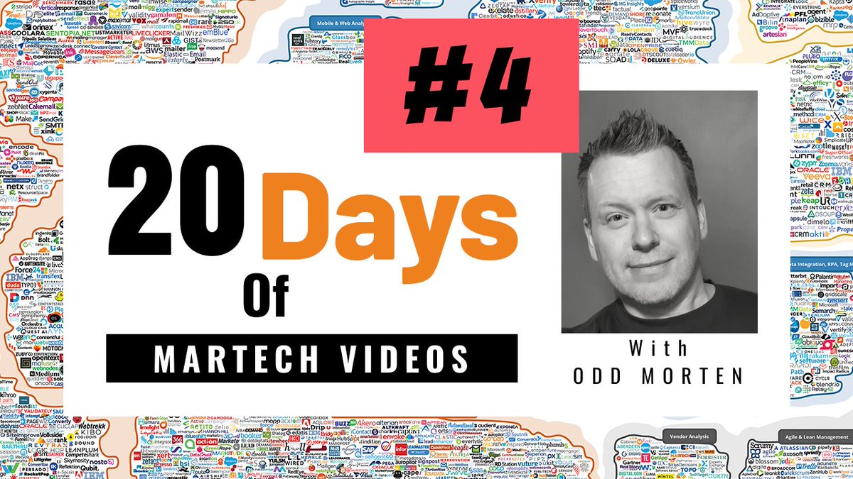oddmorten's tweet image. Out now! Episode 4 of #20DaysOfMartechVideos! Todays topic is: What Is Your Favorite Martech tool? Name your favorite Martech tool that you use daily. buff.ly/3gm7E3e #martech #martechtools