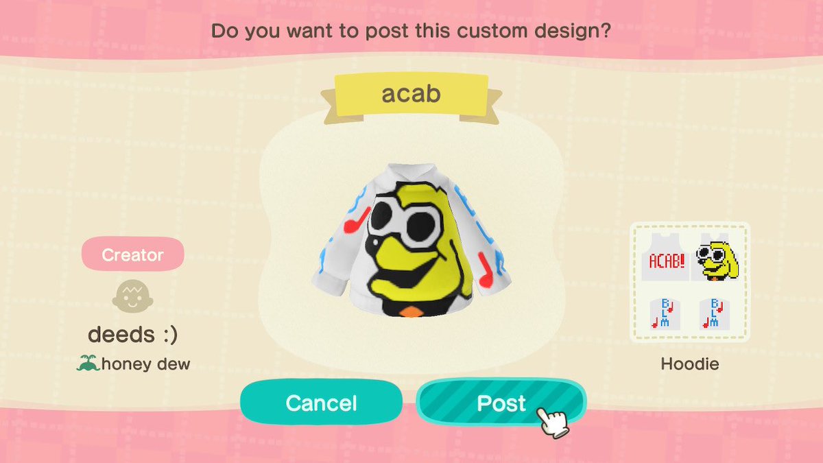honeydewdeeds's tweet photo. acab baby :) design id: MO-0VBV-GKN0-Y88T https://t.co/VBTDh7gn6G