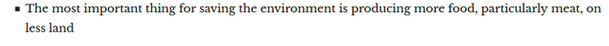 Producing more food, more intensively has not “saved the environment” to date. First, more food is not needed. Second, concentrating agriculture on industrial farms isn't necessarily better for ecosystems than farming less intensively. See e.g.  https://nyaspubs.onlinelibrary.wiley.com/doi/10.1111/nyas.12845