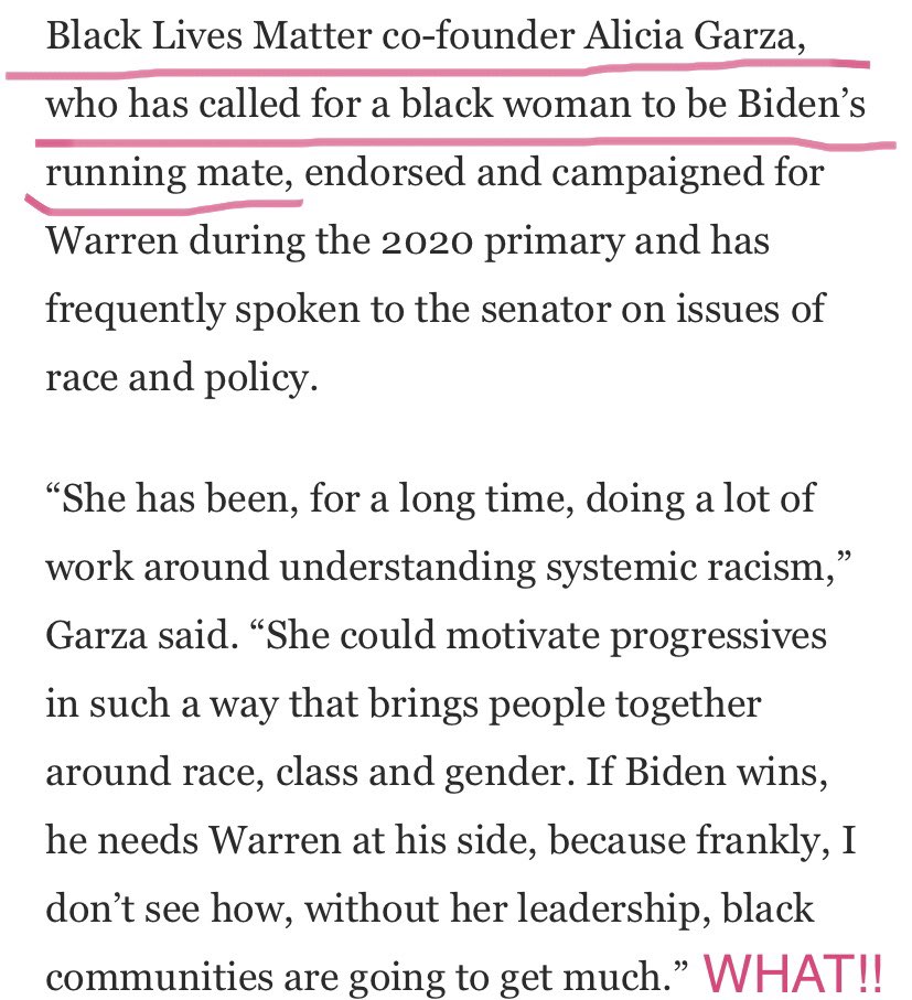 15) In conclusion, when I read foolishness like this from an Activist who thinks Liz would be the best person to champion for the Black community I have to SMDH. Liz has no receipts. We don’t want her for VP and I totally reject this notion. Thanks but no thanks!