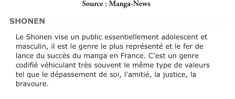 Mais il y aura également des BL et des GL dont l’histoire vaudra un Shonen ou un Seinen ! Le couple ne sera pas forcément le centre de l’histoire, et son but ne sera pas toujours de représenter une romance logique et équilibrée entre les deux personnages.