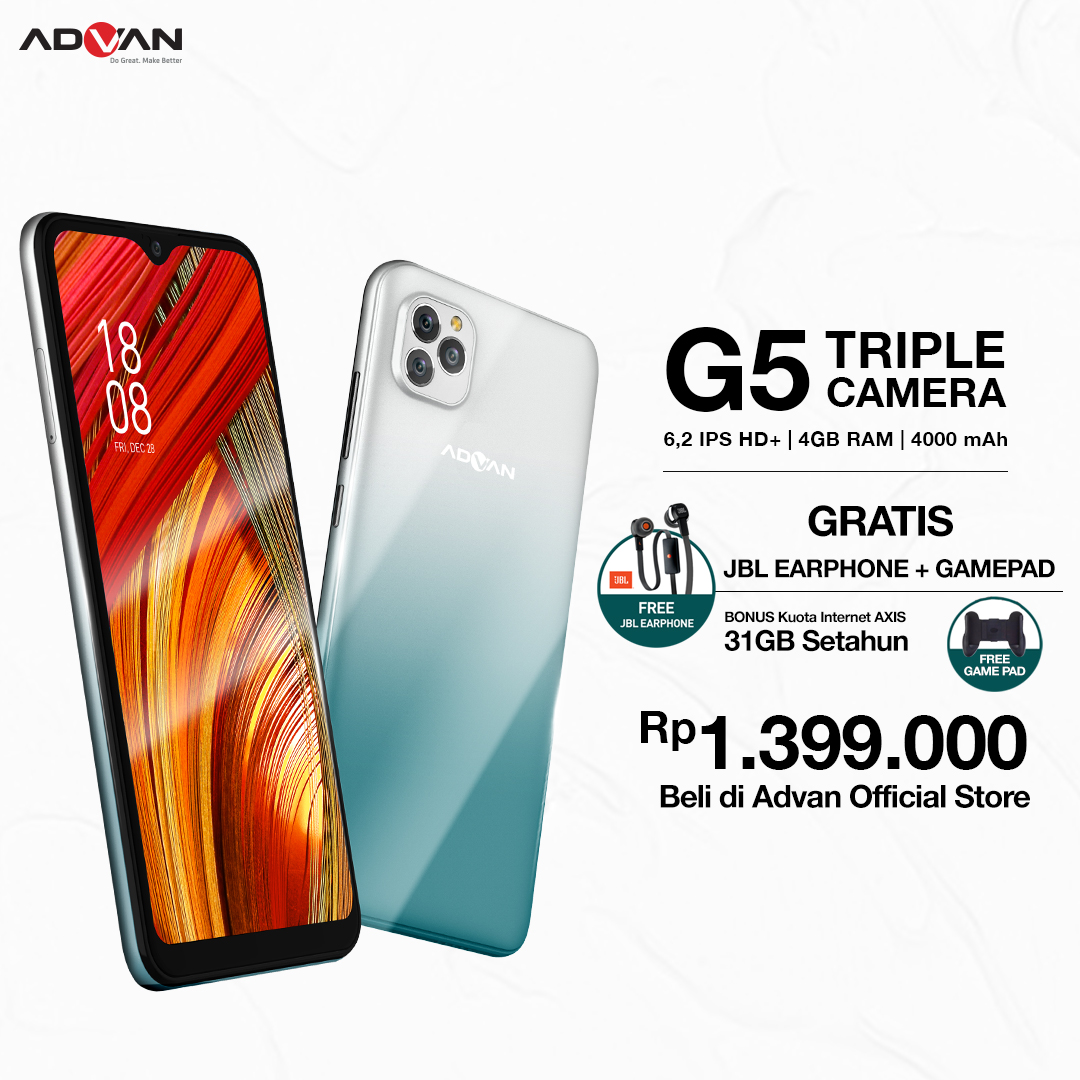 Bonus Melimpah Advan G5 Loh, Hanya 1 Jutaan Ram 4GB #AdvanG5TripleCameraKece