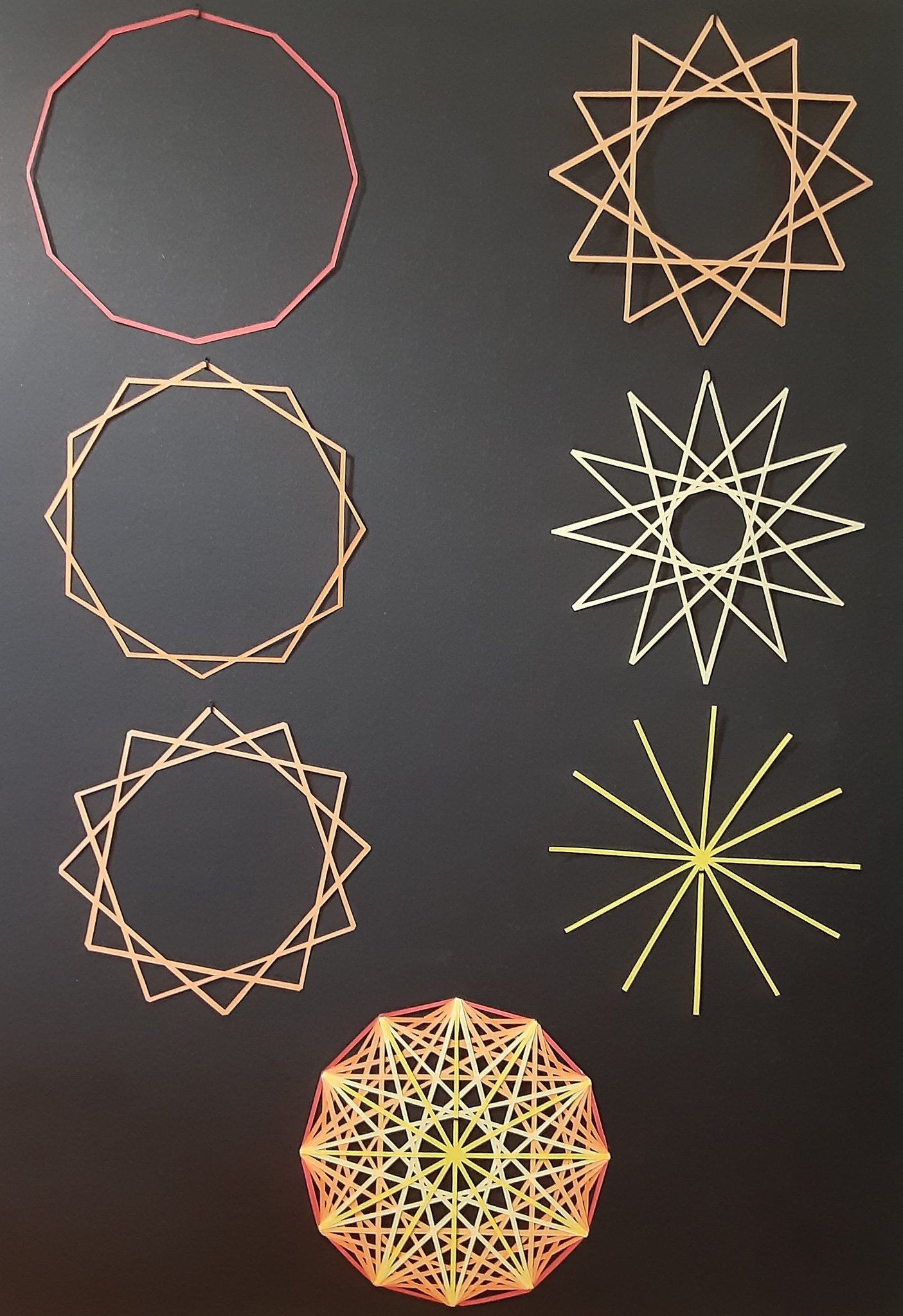 تويتر Trichoides على تويتر 正12角形の対角線は 54本あるらしい 切り絵 T Co Rvbbo9i3jt