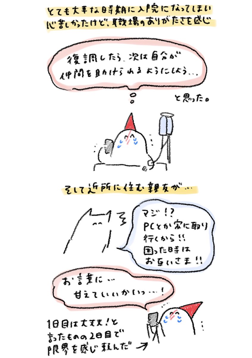緊急入院することになった③ 