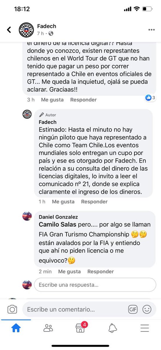 PerrolocoMcQ's tweet photo. Así es como la Federación de Automovilismo Chilena apoya a sus representantes. Abro hilo. #FIAGTC #GTSport #FIA https://t.co/YFiyStJHWO