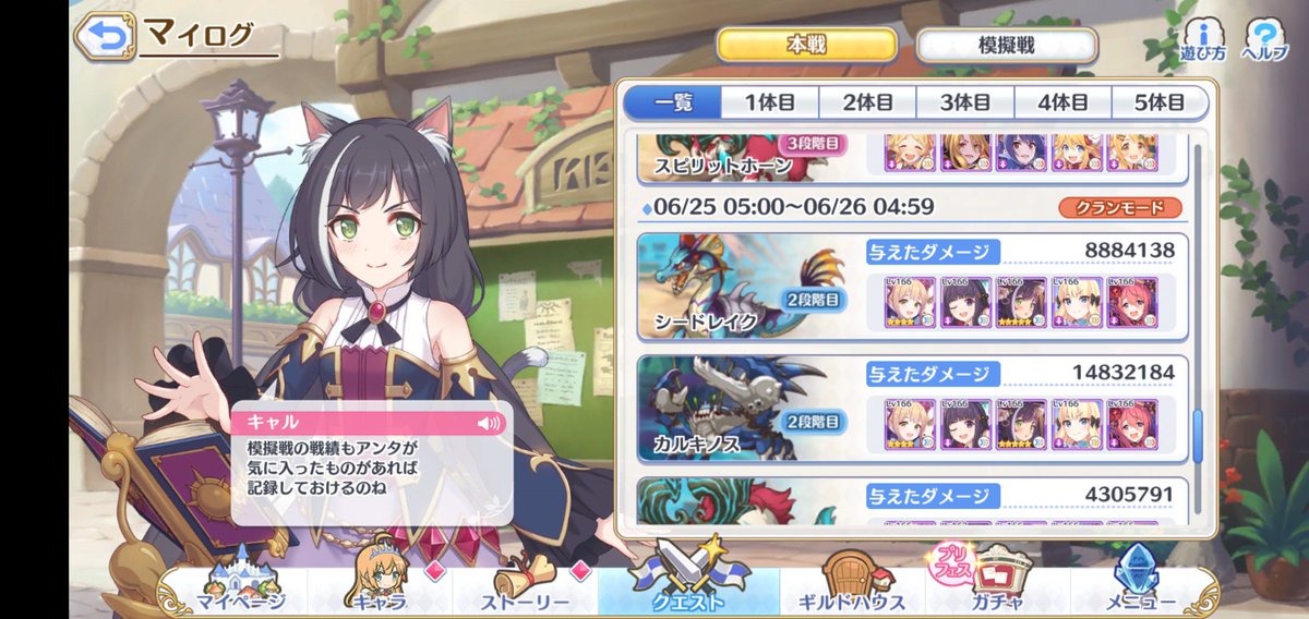 Sakura ルナちゃん本人のスキルもモーション大きいし たまに通常攻撃をキャンセルしとけば最後のソルコン一回が間に合ったりするのでね バフを重ねていく正月キャルが最後の一発撃てるか撃てんかで0万は軽くダメージかわるからね ちかたないね