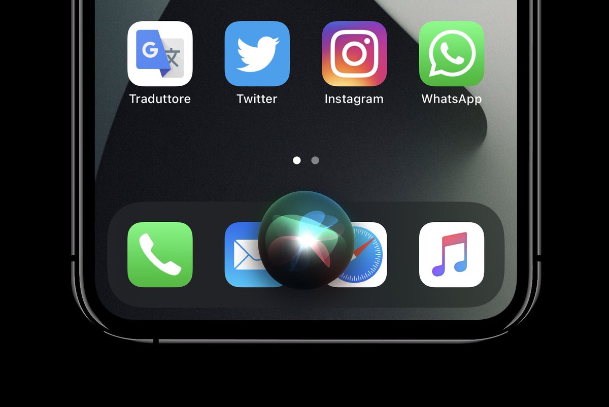AR72014's tweet image. #iOS14beta1 

I like Siri&apos;s new minimal graphics on #iOS14