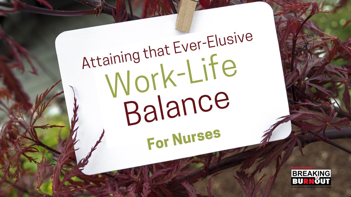 Nursing is one of the most stressful professions in healthcare today.  And achieving some semblance of work/life balance is difficult.  It IS possible, and we offer some suggestions in our latest blog post. Check it out! bit.ly/3izpDp0
#breakingburnout #worklifebalance