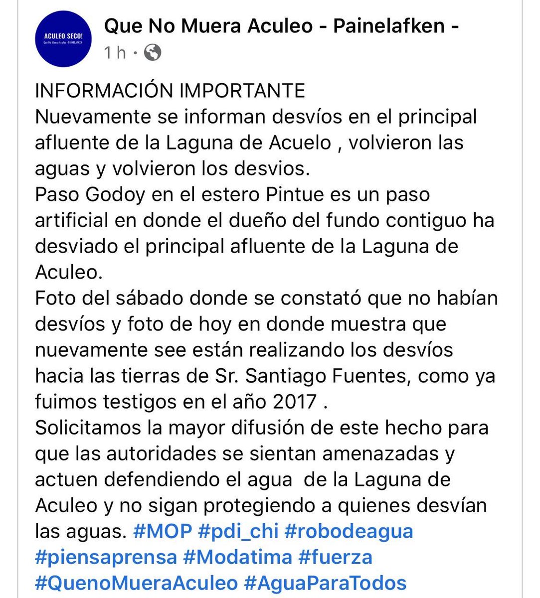 #AuxilioACULEO favor difundir