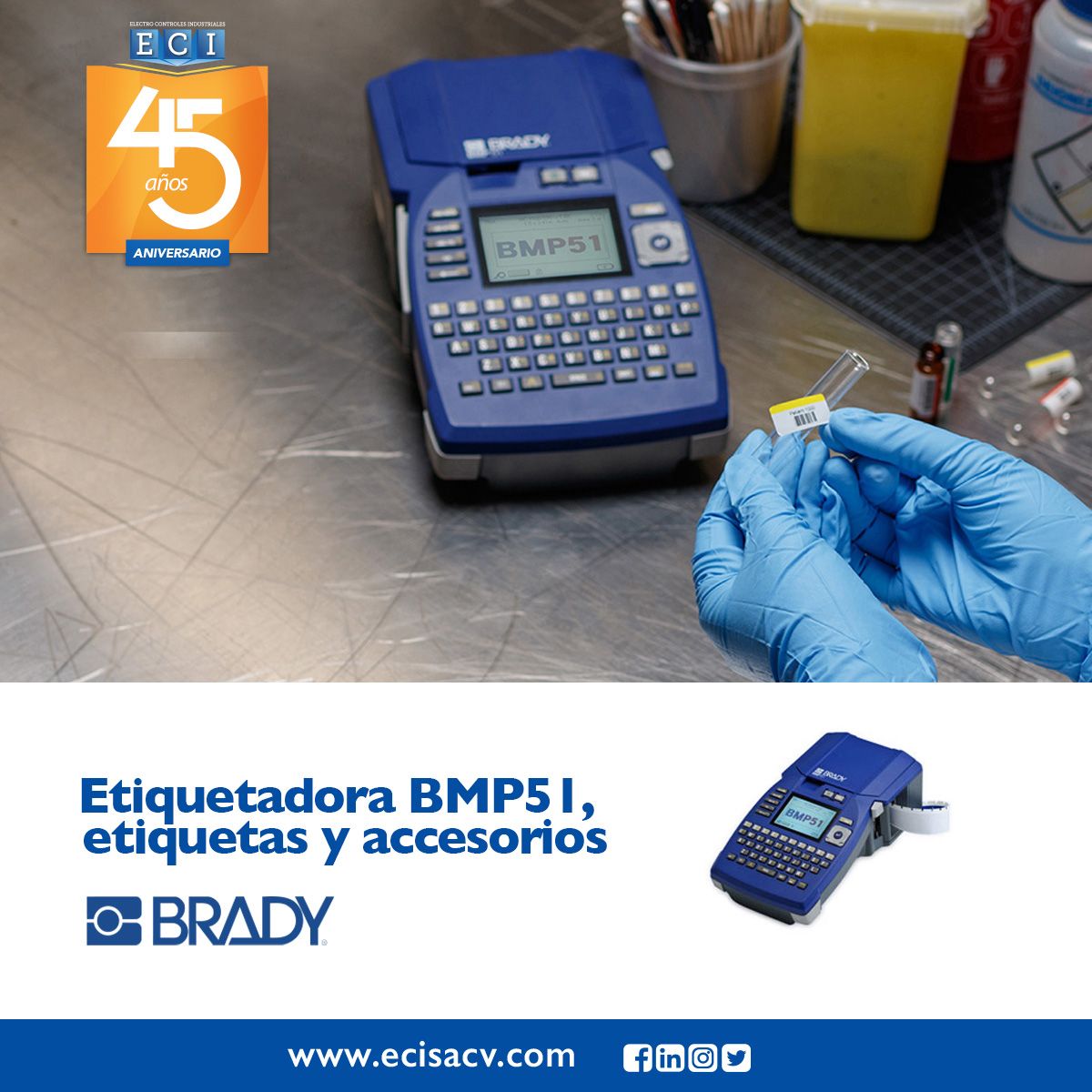 EciElectro's tweet photo. Etiquetadora BMP51, etiquetas y accesorios
La impresora de etiquetas BMP® 51 de Brady  es una solución portátil de impresión llena de funciones para etiquetado en movimiento. https://t.co/lkvXkCqYFu