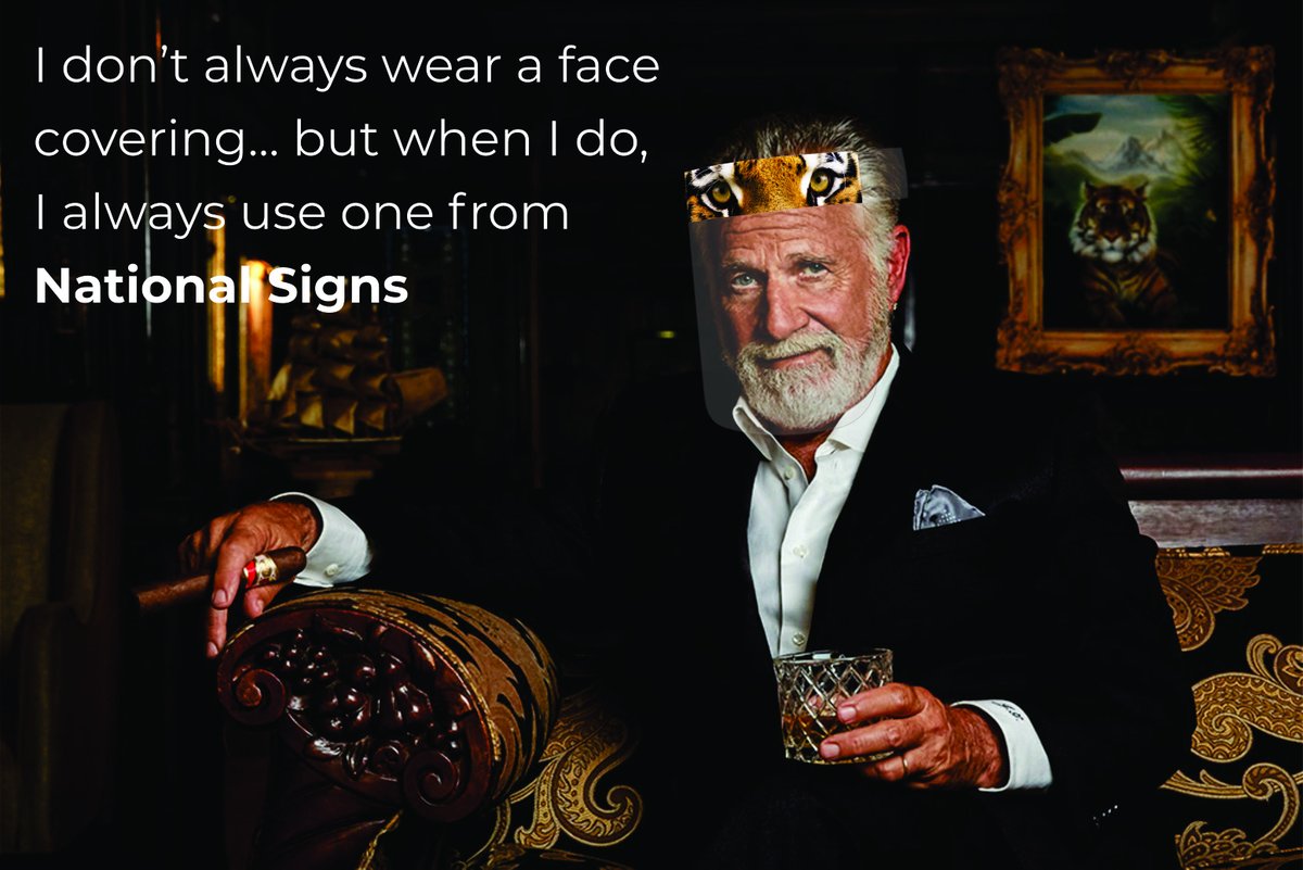 NationalSignsTX's tweet photo. While doing interesting things in interesting places don't forget your face shield. 

Buy yours today: https://t.co/EmAc4uUPch https://t.co/19FDjWePmY