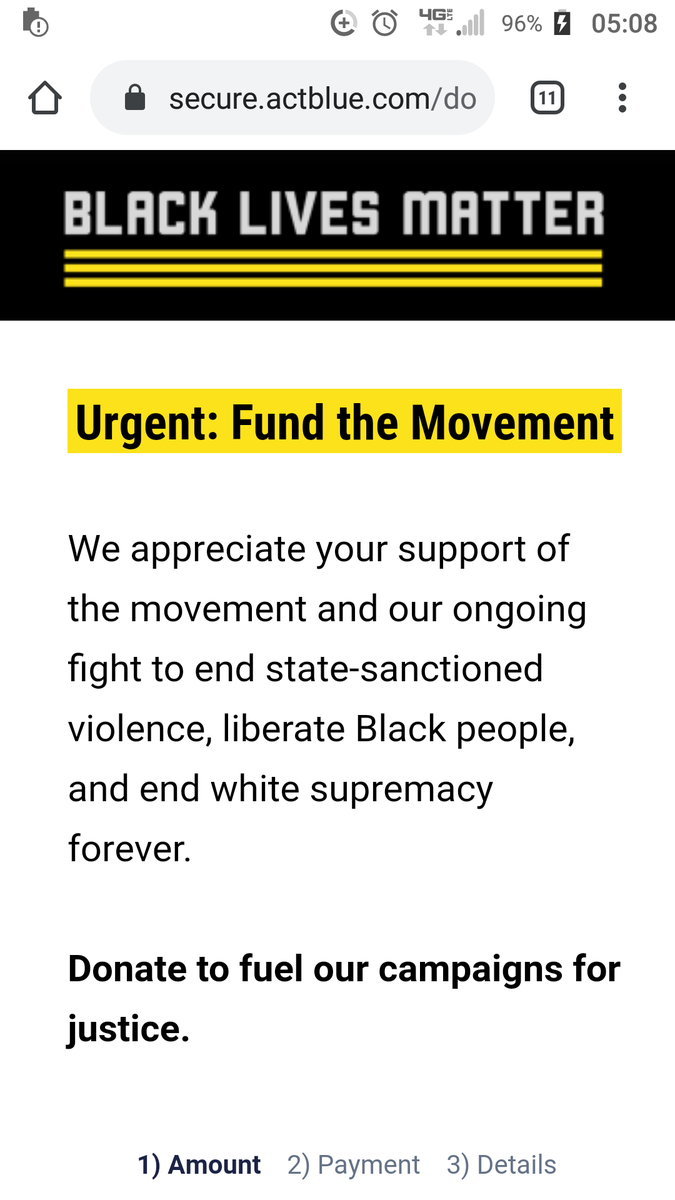 OdinEllis's tweet photo. @MikeCFromNJ @b__edward @aundrelarrow @OldFuckGCG I'm just gonna leave this here. I feel like donating to a "cause" to help POC would mean the money goes into helping those people. Not getting a politician elected, but hey, BLM is infallible because they stand for racial justice right? Hmmmmm... https://t.co/WHxaqvmVe6