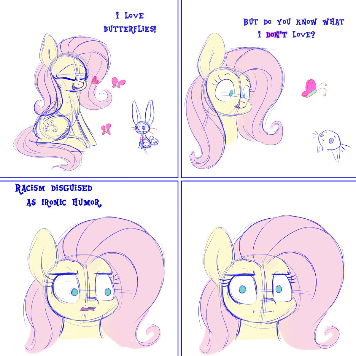 I know how much *I* just want to enjoy looking at cute ponies, and I'd think I’d understand why the presence of this stuff could, at the very, very least, impede *other* people's pony enjoyment.