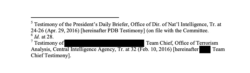 The Obama White House largely cooperated with this inquiry.  https://www.politico.com/news/2020/07/02/benghazi-russia-trump-afghanistan-348336