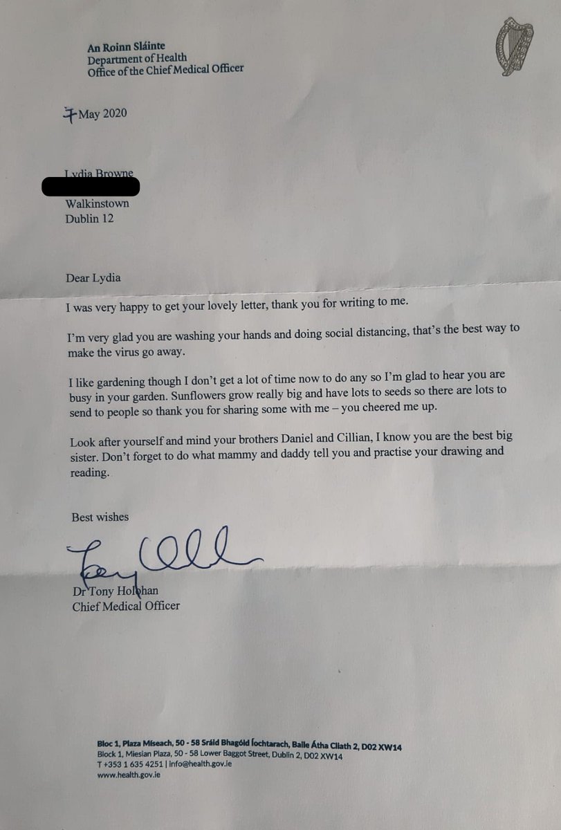 Niamh Slack (@niamhcorrimbla) on Twitter photo In the middle of everything, when things were at their worst, you took the time to write to our little girl.
#ThankYouTony In the middle of everything, when things were at their worst, you took the time to write to our little girl.
#ThankYouTony