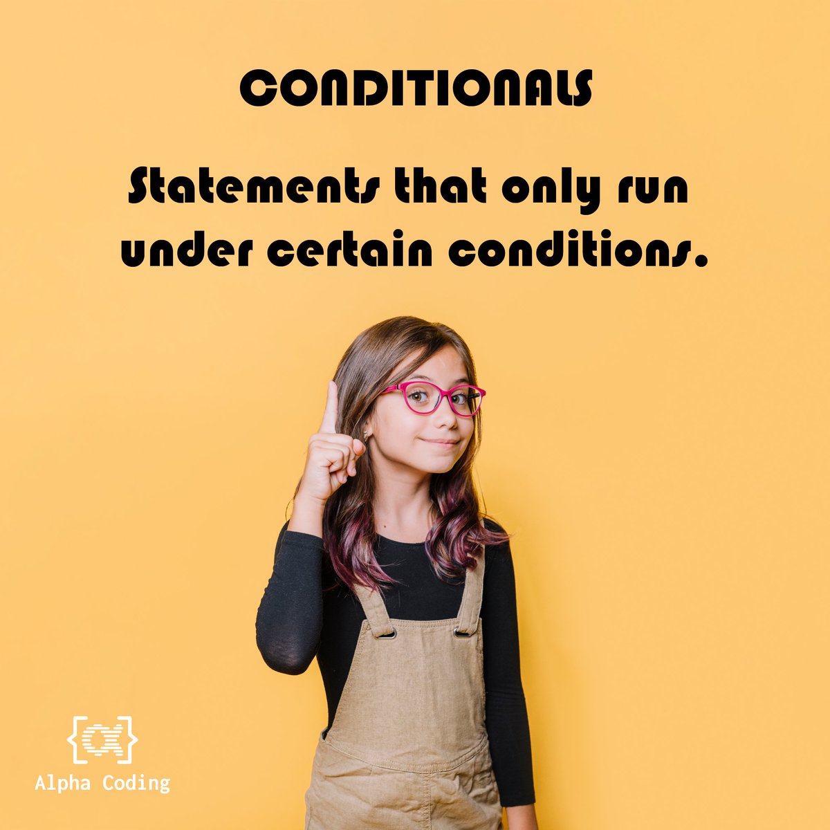 Alpha_Coding's tweet image. 𝘾𝙤𝙙𝙞𝙣𝙜 𝙫𝙤𝙘𝙖𝙗𝙪𝙡𝙖𝙧𝙮
𝘊𝘖𝘕𝘋𝘐𝘛𝘐𝘖𝘕𝘈𝘓𝘚
Statements that only run under certain conditions.
Sign up for free trial class, visit us at 👉 alphacoding.com
#alphacoding #coding #codinglife #codingisfun #codingproblems #codingquotes