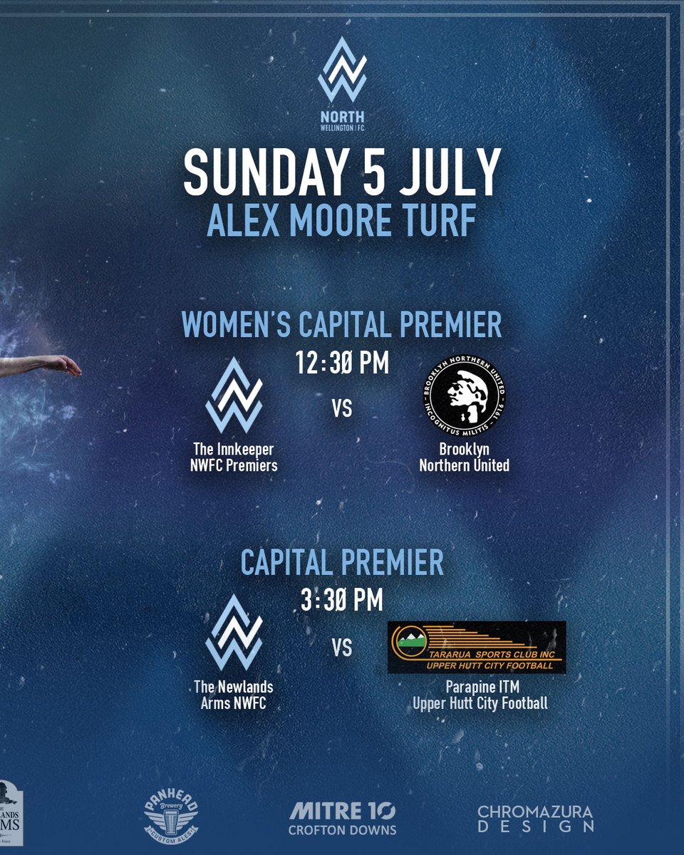 NorthWellington's tweet photo. 📅 FIXTURES | 
It's an action packed weekend at Alex Moore Turf this week. We have 10 home games including the W-League, Central League and Women's and Men's Capital Premiers all playing at home. Come on down to support the teams! 
#GoTheNorths 
#MCL20 #WL20 #CapPrem20 #WPrem20 https://t.co/BeCTYknMeT