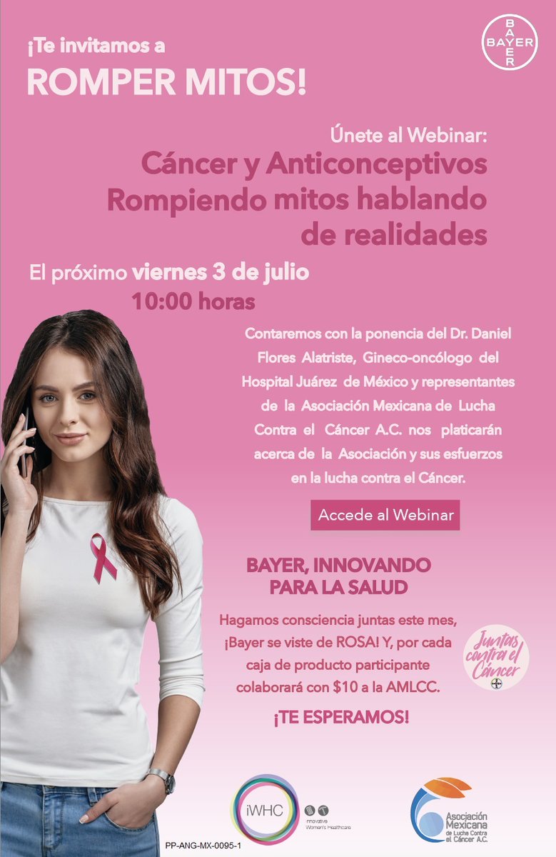 amlccorg's tweet photo. ⚠️No te pierdas mañana viernes 03 de julio a las 10:00 h, la charla "Cáncer y Anticonceptivos, Rompiendo Mitos, hablando realidades" Aquí te dejamos el link para ingresar 👉https://t.co/UDsl7d4Vx4 👈 https://t.co/OEQZ7lwpBR