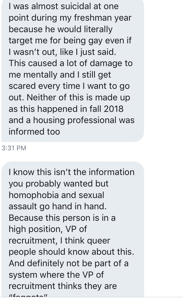 USF Survivors tweet media