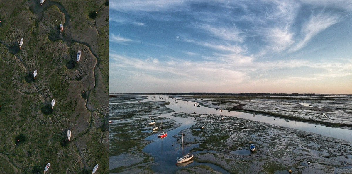 Two perspectives of the same position #altitude #dronephotography #emsworth #anewperspective
