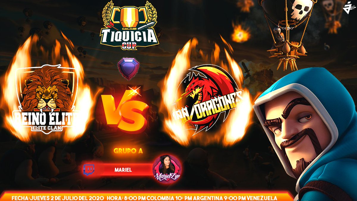 Guerra de infarto por la liga leyenda 🕎 con estos pedazos de clanes <a href="/ReinoElite/">Reino Élite</a>  🆚 <a href="/100dragoness/">100/dragones</a> en directo por él canal de <a href="/MarielZ2010/">MᥲrιᥱᥣZιm ✨🌺✨</a>