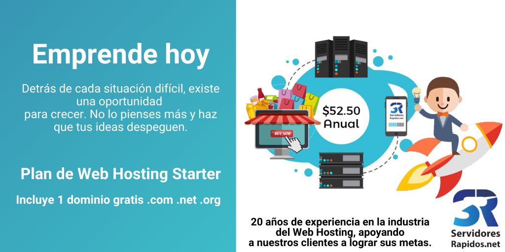 ServidoresR's tweet photo. El plan Starter te brinda características poderosas y la simplicidad de uso que necesitas, rápido y seguro pero súper fácil de utilizar. Para más información ingresa a nuestro sitio web 

#Webhosting #Website #wordpress #Hosting #TiendaOnline #blog #Business #emprendedores https://t.co/KcJJrXPrvn