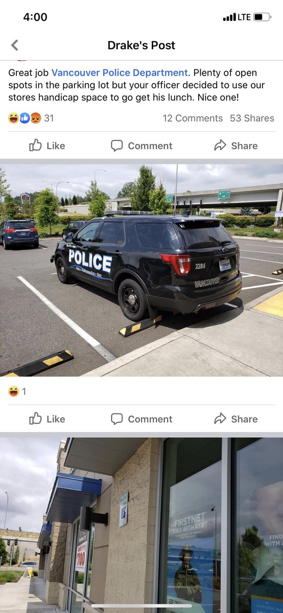 Dayton_Brown_'s tweet photo. Remember when Sterling Brown got tased by cops in Milwaukee because he had parked in a handicap spot at 2 in the morning to run into a Walgreen’s? And the police berated him before manhandling him and improperly arresting him? Guess the same rules don’t apply. https://t.co/0lEa98meny
