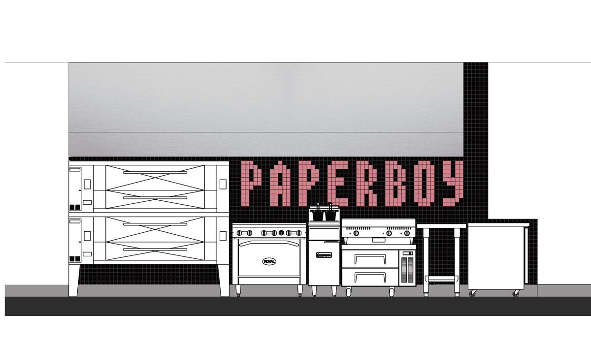 ADCollaborative's tweet photo. #ADC worked on @paperboypizza to create a #custom tile signage that was incorporated into the design of the @galleryfoodhall location in @dtsantamonica⁠
#adcollaborative #graphic #design  #architecture #interiordesign #architecturedesigncollaborative #PaperBoyPizza #SantaMonica https://t.co/Nlq7N03TcI