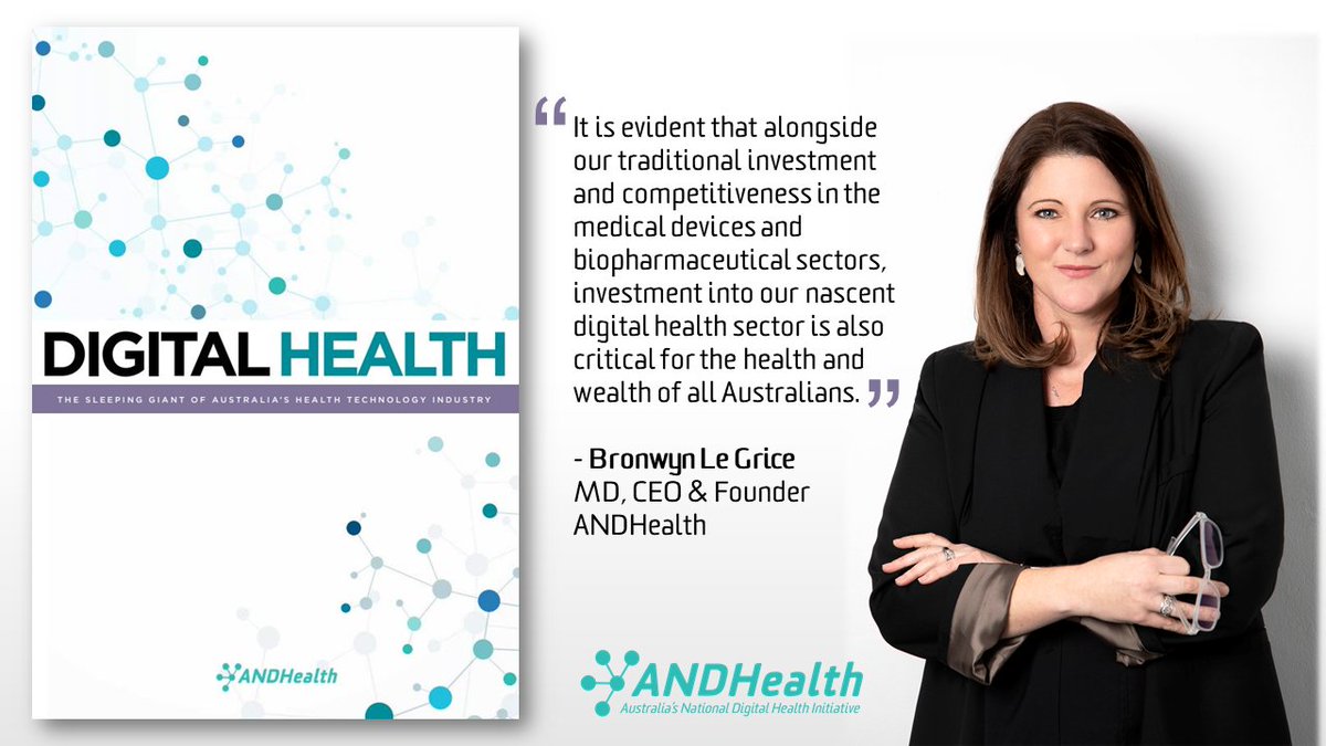 BREAKING: ANDHealth has released the first ever report to thoroughly demonstrate the vibrancy &amp; diversity of Australia’s emerging #digitalhealth industry. It showcases the potential of this sector to drive Australia’s future economy &amp; healthcare system: bit.ly/2YS9iUk