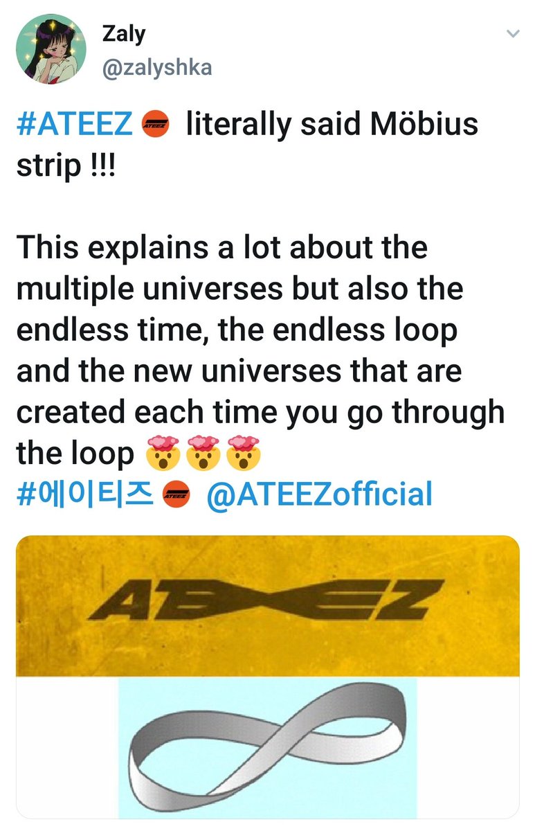 orbitinys!! loonateez parallel universe? mobius strips? idk just gonna drop this here ; a thread #ATEEZ    #LOONA