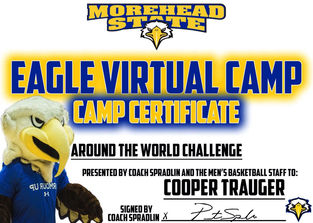 MSUEaglesMBB's tweet image. Our final day of virtual camp included tons of challenges! Here are a few of those winners along with the Camper(s) of the Day! 🦅🏀

Bank Shot Challenge: Rylen McGowan
Hot Shot Challenge: Rylen McGowan
ATW Challenge: Cooper Trauger
Camper(s) of the Day: Rylen &amp;amp; Marlee McGowan