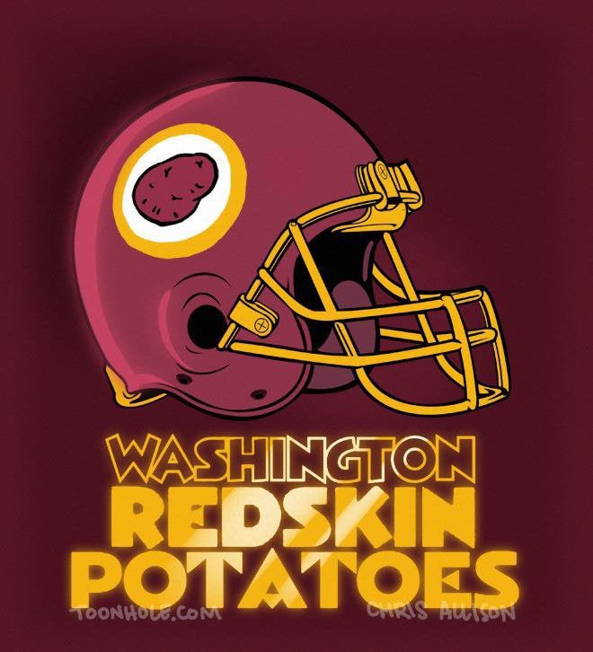 Glenton Richards 🇺🇦 on Twitter: "@ScooterMagruder If Washington wanted,  they could keep the name but change their mascot to a redskin potato.  Problem solved. https://t.co/OfI0tn0g9X" / Twitter