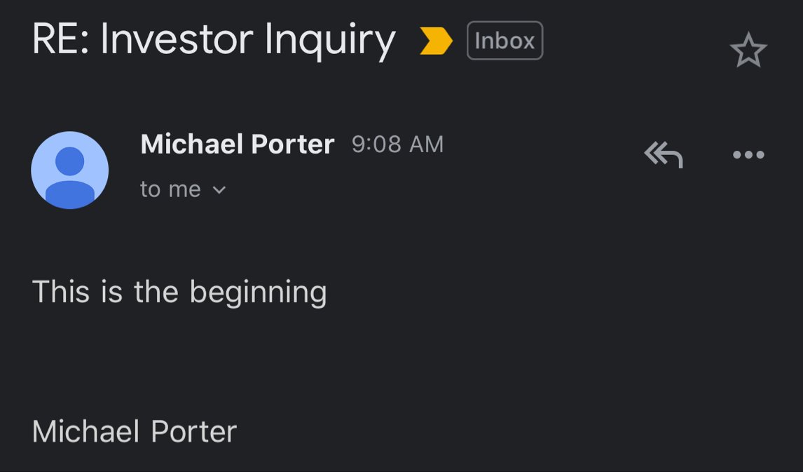 Prior to this announcement, Andy and IR dept was very very out spoken about having patience, etc. I've included a few IR responses here: You can see, something BIG was happening.