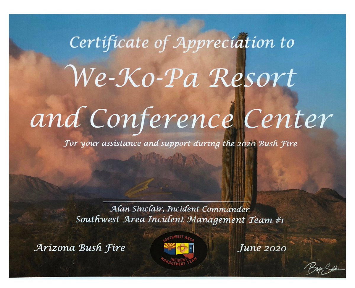 Thank you! It was a pleasure having this great fire fighting team at the resort.