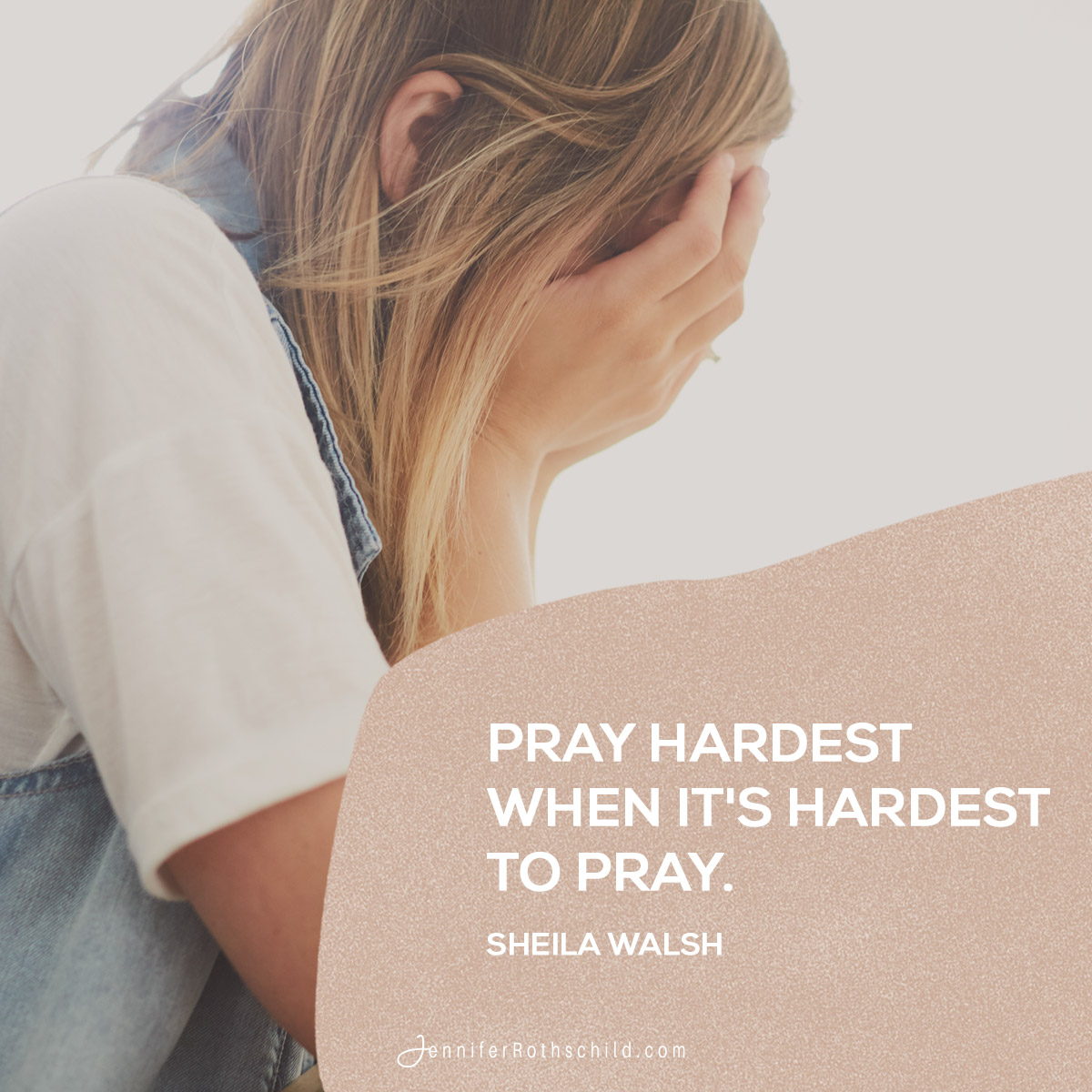 jennrothschild's tweet photo. Friend, you don't have to get rid of your pain to pray. You can process it in God's presence. Because of who He is, you don't have to be afraid. You can trust Him and talk to Him in the darkest places. When you do, He'll help you have peace even in the not knowing. https://t.co/q7d4vIO4sF