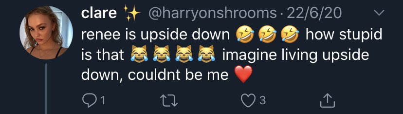 clare bullying me: a (short) thread cause i wasn’t bothered to scroll 