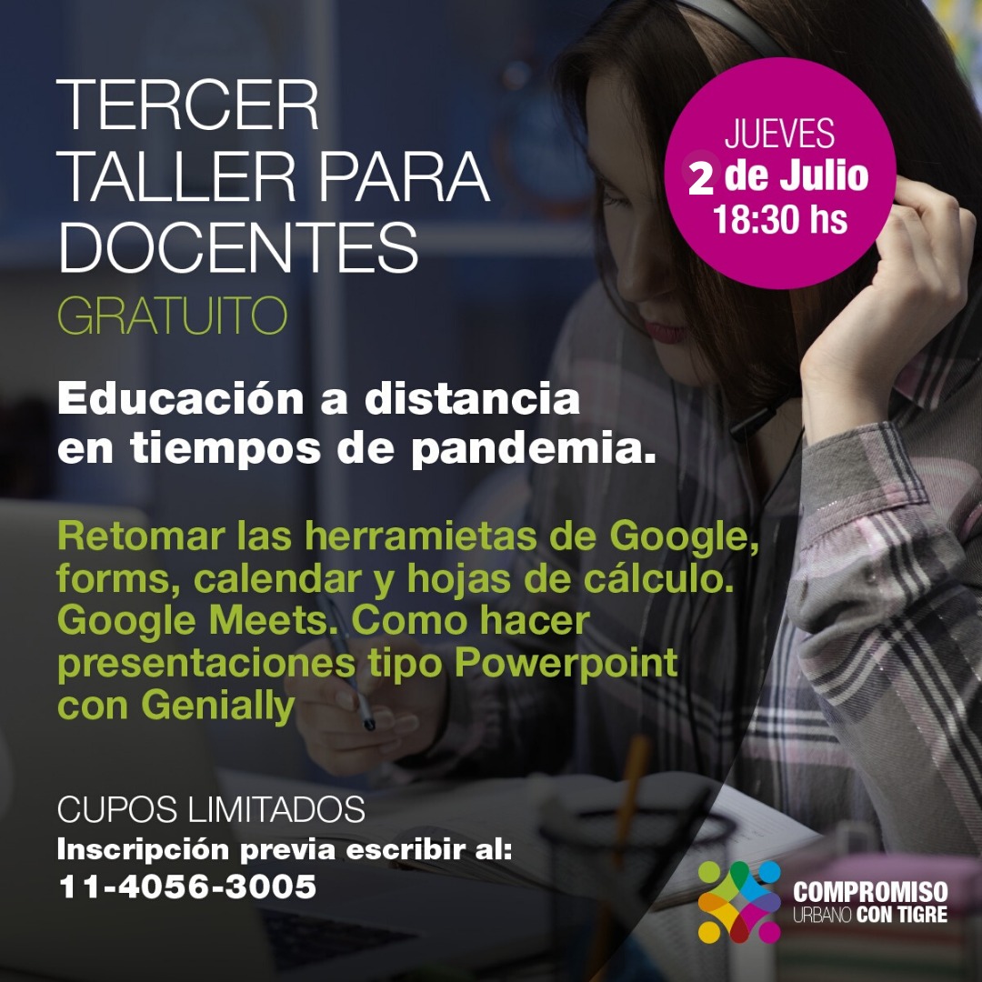 👨‍🏫T E R C E R A
 C A P A C I T A C I O N👩‍🏫

Capacitamos nuevamente a 45 docentes con el mismo propósito que tuvimos desde la primera capacitacion.

Seguimos ayudando a nuestros docentes, le hacemos frente a la tecnología y seguimos aprendiendo.♥️