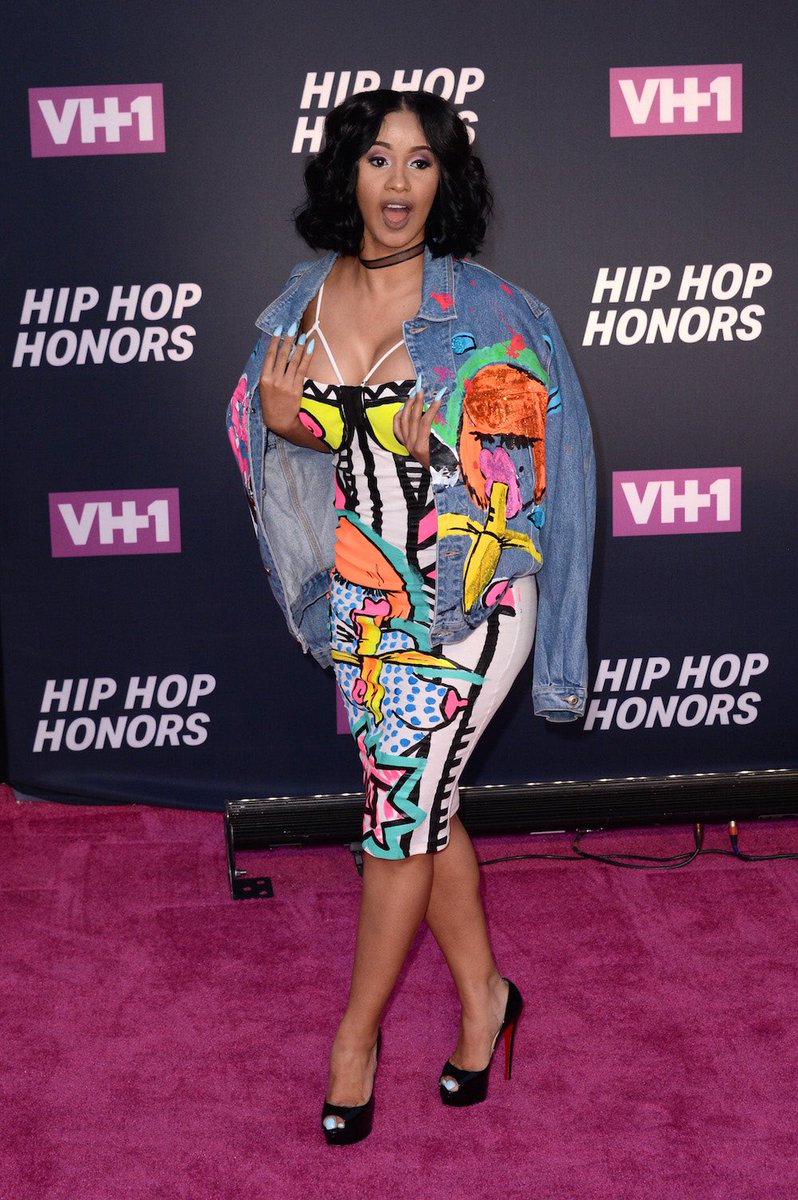 July 2016: Cardi B makes her 1st official red carpet appearance at the 2016 VH1 Hip Hop Honors