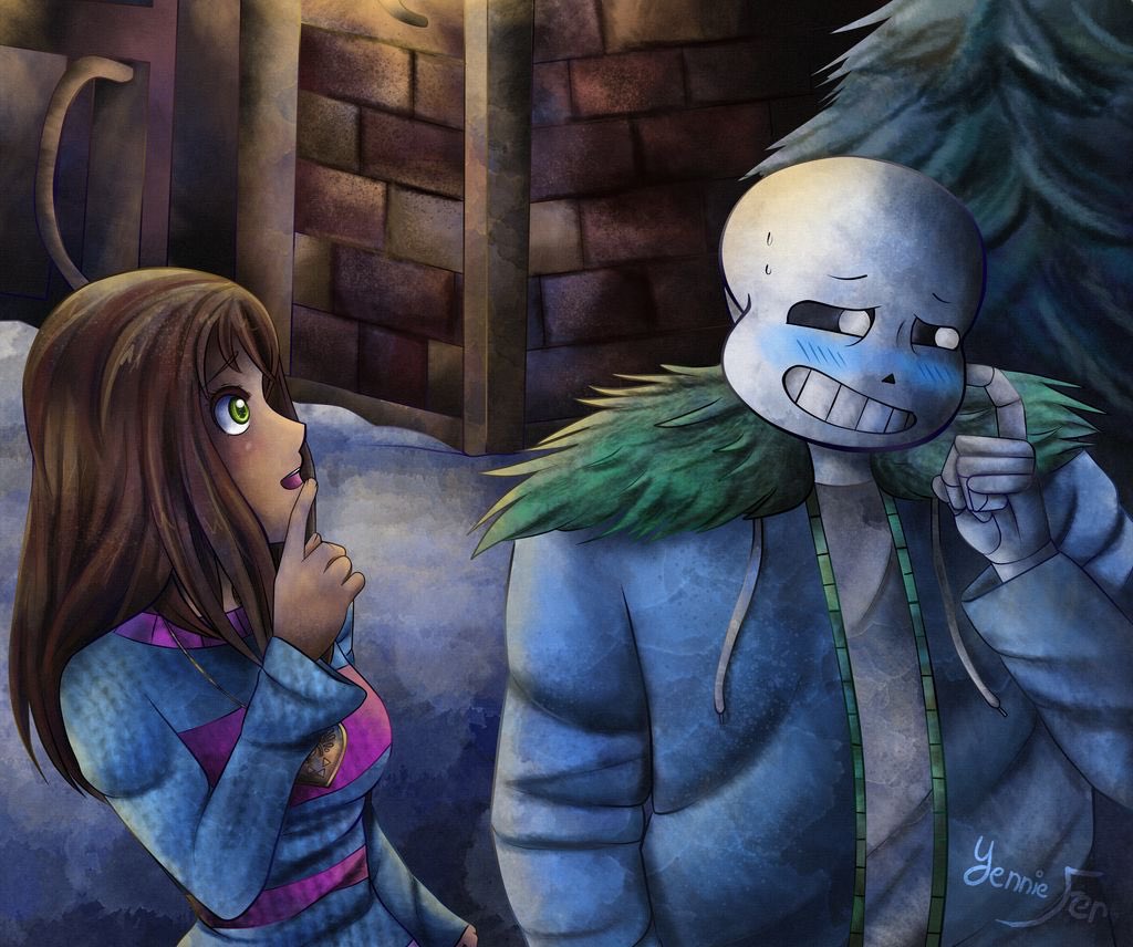 Yennie Fer On Twitter Heehee Here S The Full Painting Of One Of The Panels In Quatretale Uwu Frisk Your Cheeks Are Blue Totally Unaware It S A Blush 0 Sans Uh Y Yeah I M panels in quatretale uwu frisk