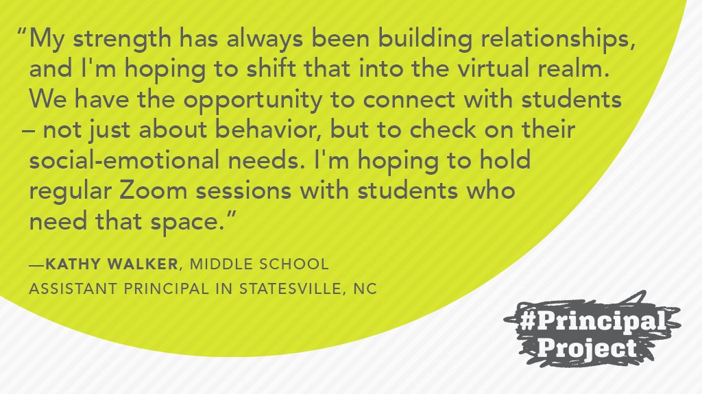 PrincipalProj's tweet photo. #JoyfulLeaders: What's one of your strengths as a leader – and how might you build on it during distance learning next school year? (Inspiration via AP @kathywalkeriss) #HowILead https://t.co/l6Rmo9sX7w