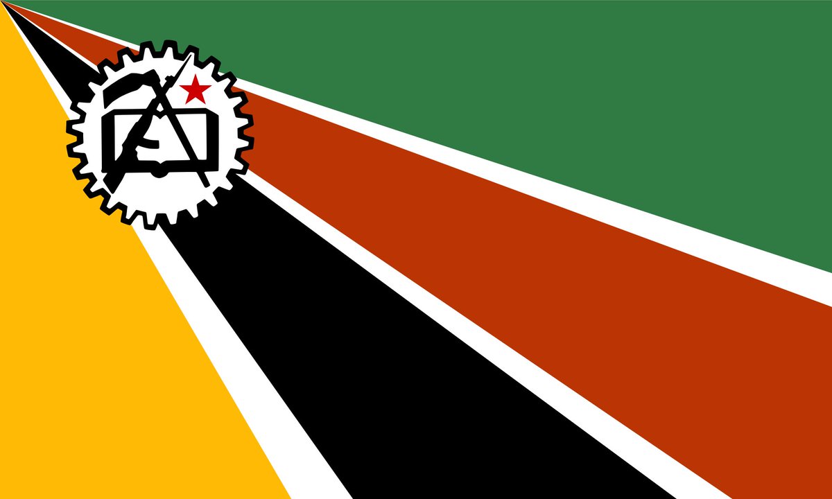 Mozambique's flag just kept getting cooler and cooler from 1974-1983. Yes, that is an AK-47